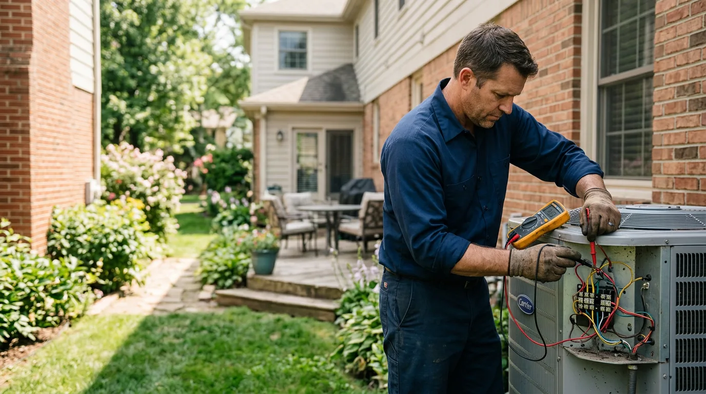 HVAC technician working near Winchester, KY